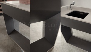 Laminam Nero Assoluto i Miami Kwarcogranit - Blaty ze spieku MEUStone Kamieniarstwo Bielsko-Biała
